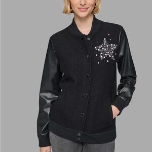 NWT Karl Lagerfeld Women’s Varsity Jacket US M